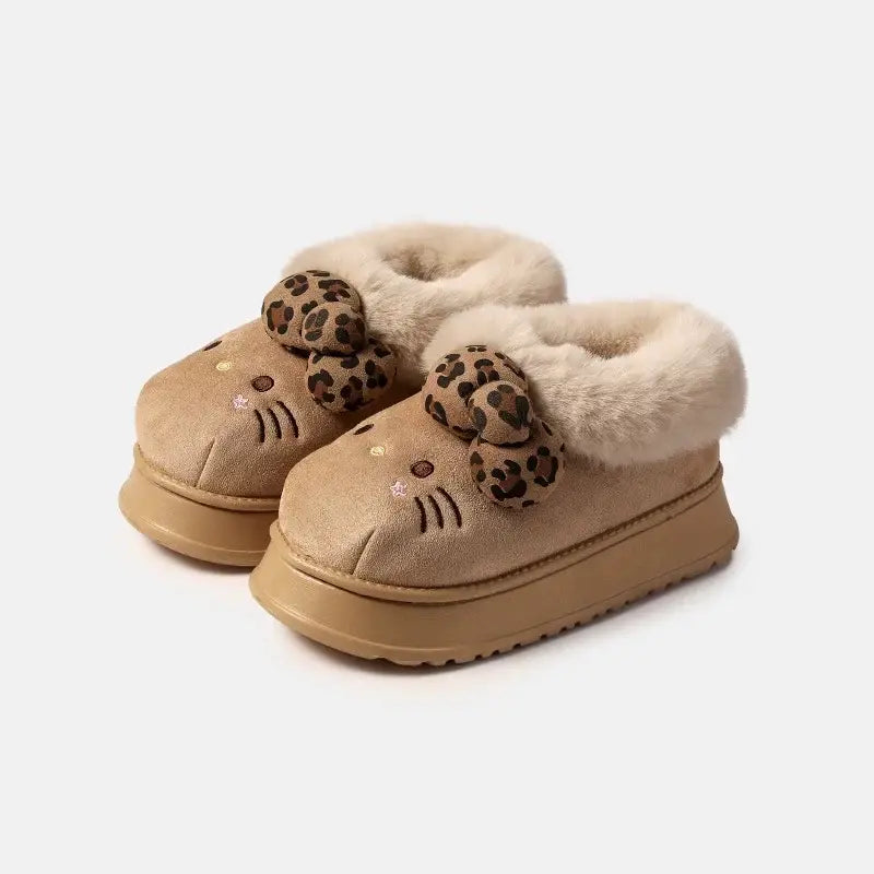 Comfy Hello KT Fur Boots