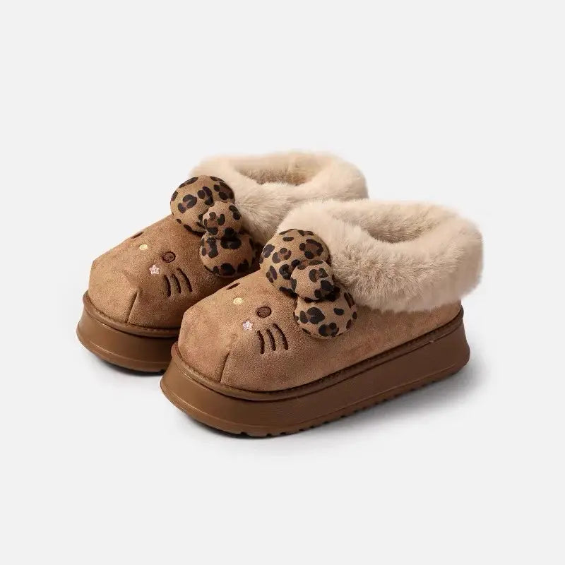 Comfy Hello KT Fur Boots