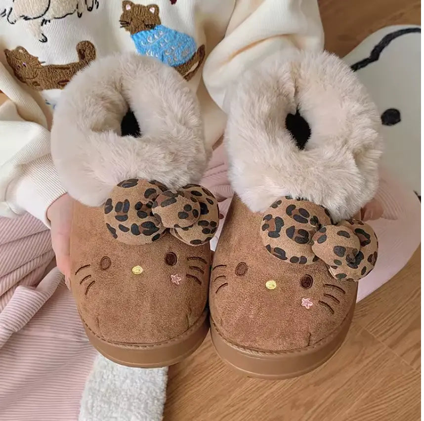 Comfy Hello KT Fur Boots